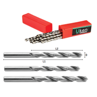 JOBBER LENGTH DRILL BIT, #21 DRILL BIT SIZE, 2⅛ IN FLUTE L, 3¼ IN L, 4XD,  HSS