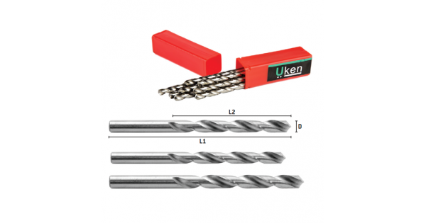 JOBBER LENGTH DRILL BIT, #21 DRILL BIT SIZE, 2⅛ IN FLUTE L, 3¼ IN L, 4XD,  HSS