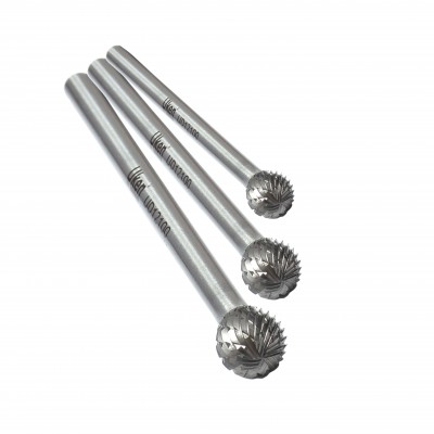 TUNGSTEN CARBIDE BURR CYLINDER BALL SHAPE -100MM LONG