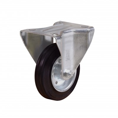 CASTER WHEEL RUBBER 3" FIXED