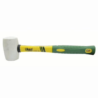 UKEN RUBBER HAMMER 32OZ FIBER HANDLE(WHITE)