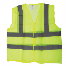 SAFETY JACKET GREEN MESH -2"RELTR L