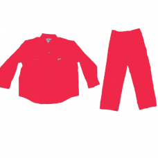 PANT SHIRT 100% COTTON - RED -XL